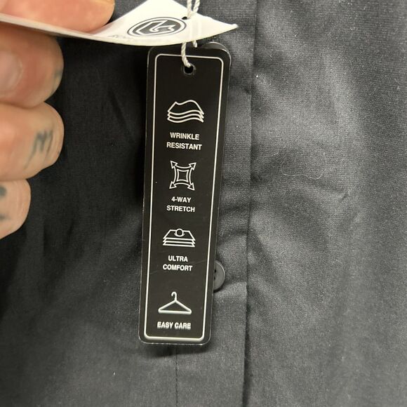 Burnside Button Up Dress Shirt Mens S Multicolor Steel Black Collared - Picture 3 of 7